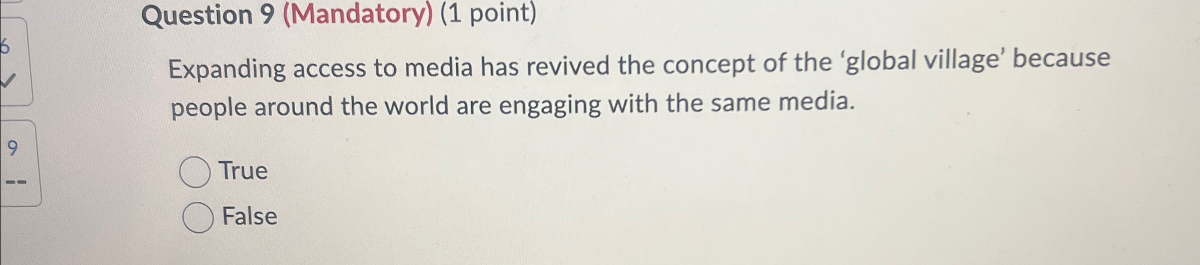 Question 9 ( Mandatory ) ( 1 point ) Expanding