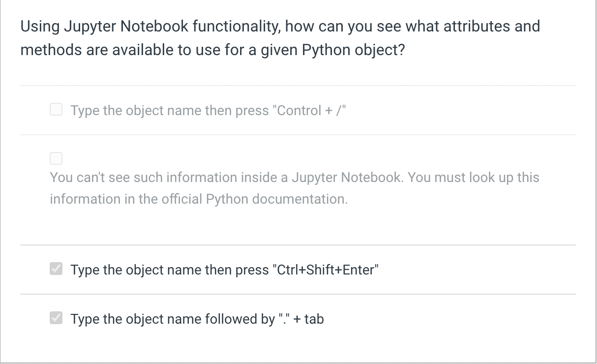 Using Jupyter Notebook functionality, how can you