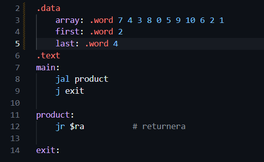 MIPS assembly Modify the file solution.asm so