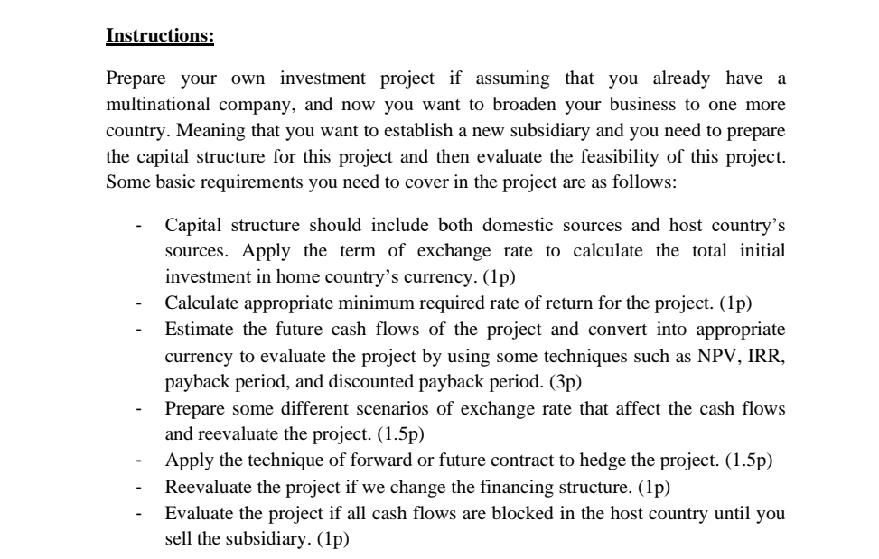 please note that I need the answer on excel and a