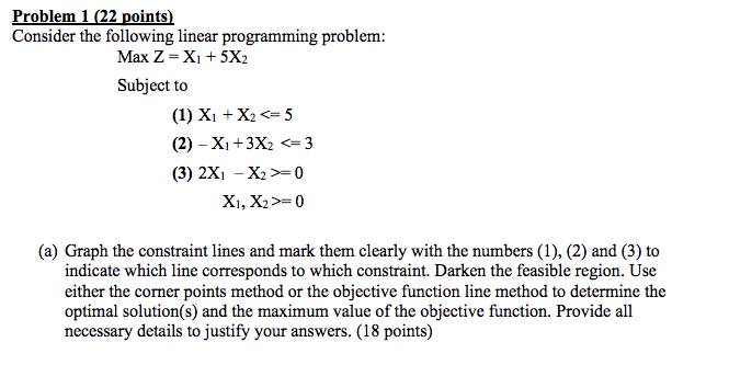 Problem 1 (22 points) Consider the following