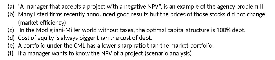 (a) "A manager that accepts a project with a