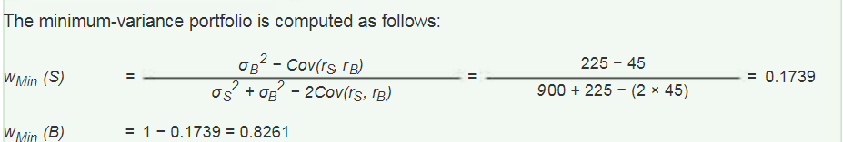 The correlation between the fund returns is 0.10.