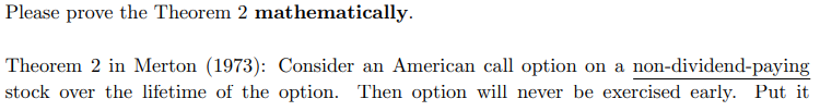 Please prove the Theorem 2 mathematically.