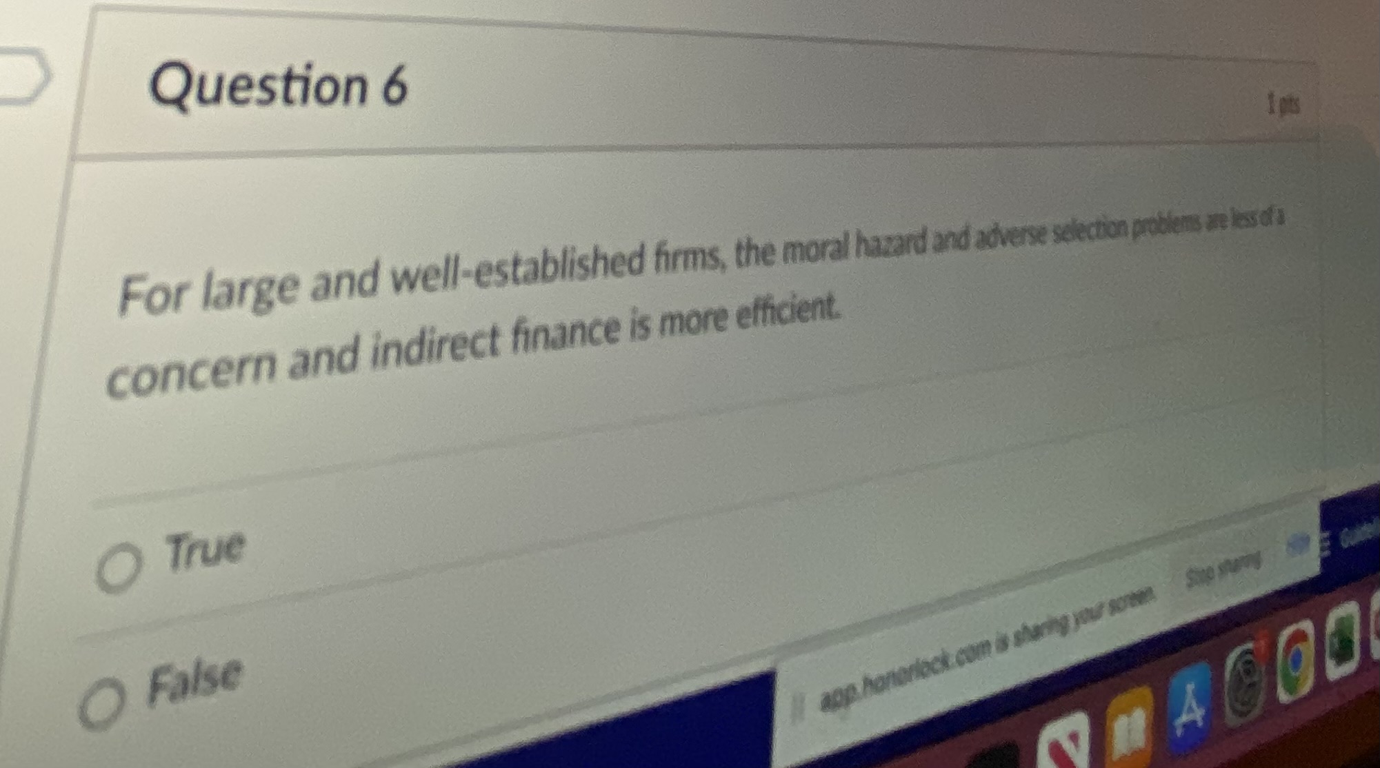 Question 6 I pits For large and well-established