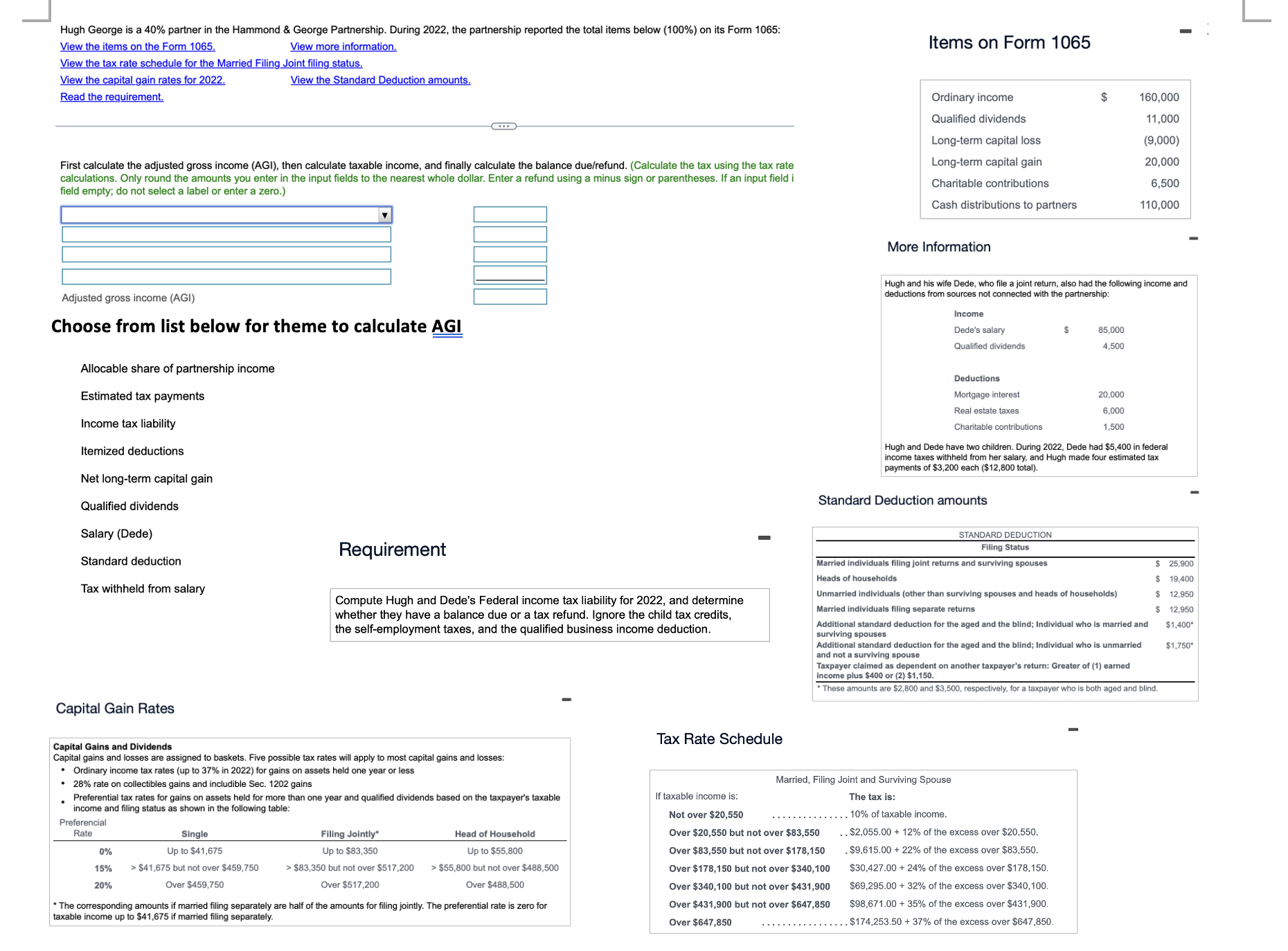 Hugh George is a 40% partner in the Hammond &