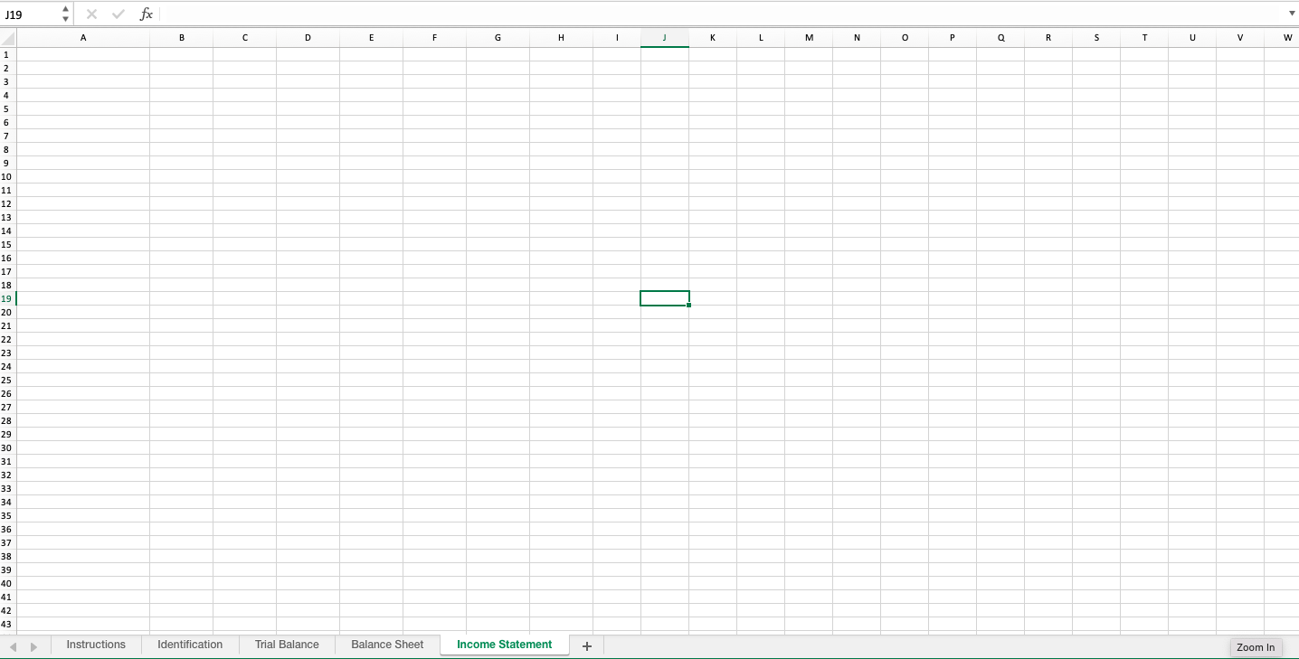 Excel Sheet Instructions \fJ19 X V fx A B C D E F