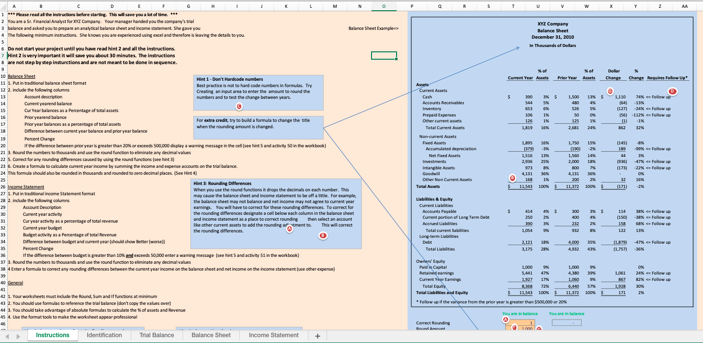 Excel Sheet Instructions \fJ19 X V fx A B C D E F