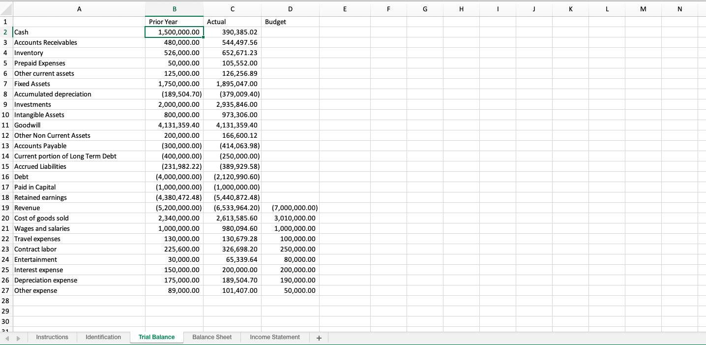 Excel Sheet Instructions \fJ19 X V fx A B C D E F