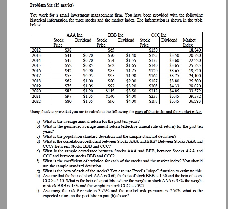 Please solve using excel please and show formula