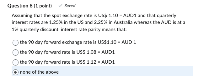 Question 3111 point] I Saved Assuming that the