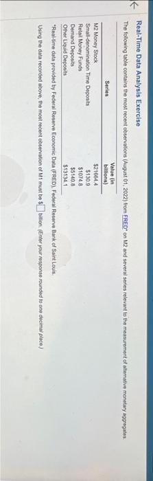 Real-Time Data Analysis Exercise The following