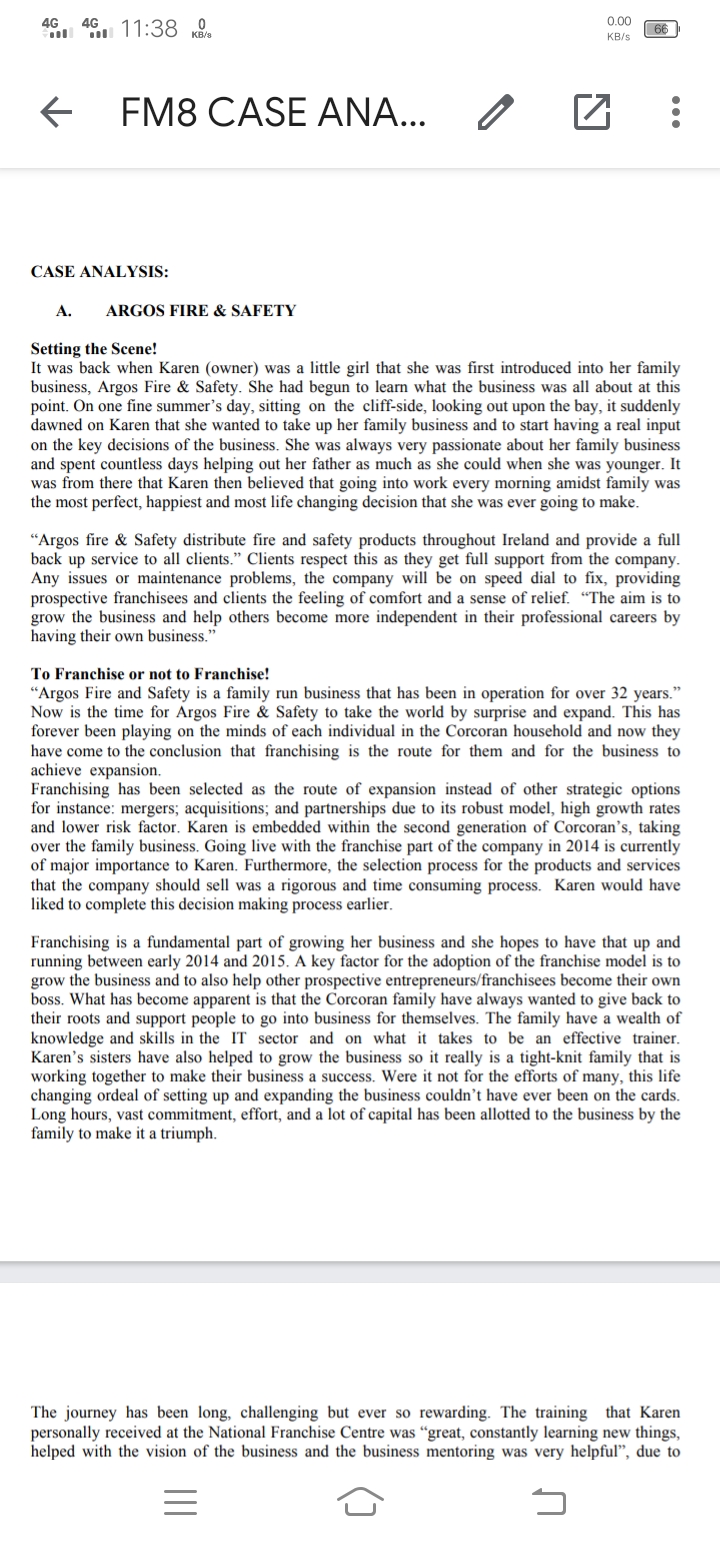 Read the two cases and answer the questions: (as