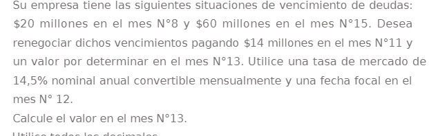 Su empresa tiene las siguientes situaciones de