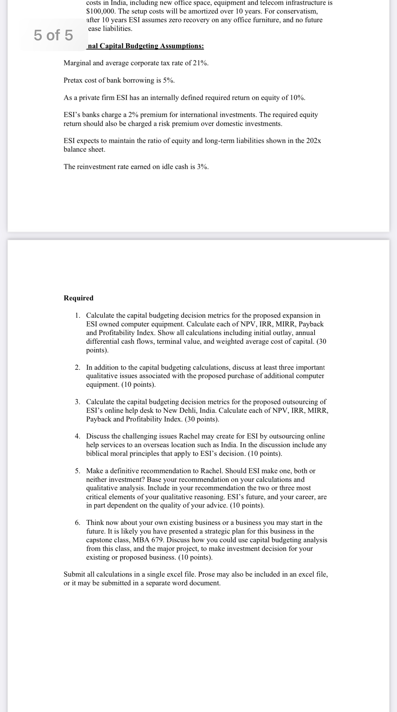 question #3 Earnings Before Tax (EBT) 720,929 Tax