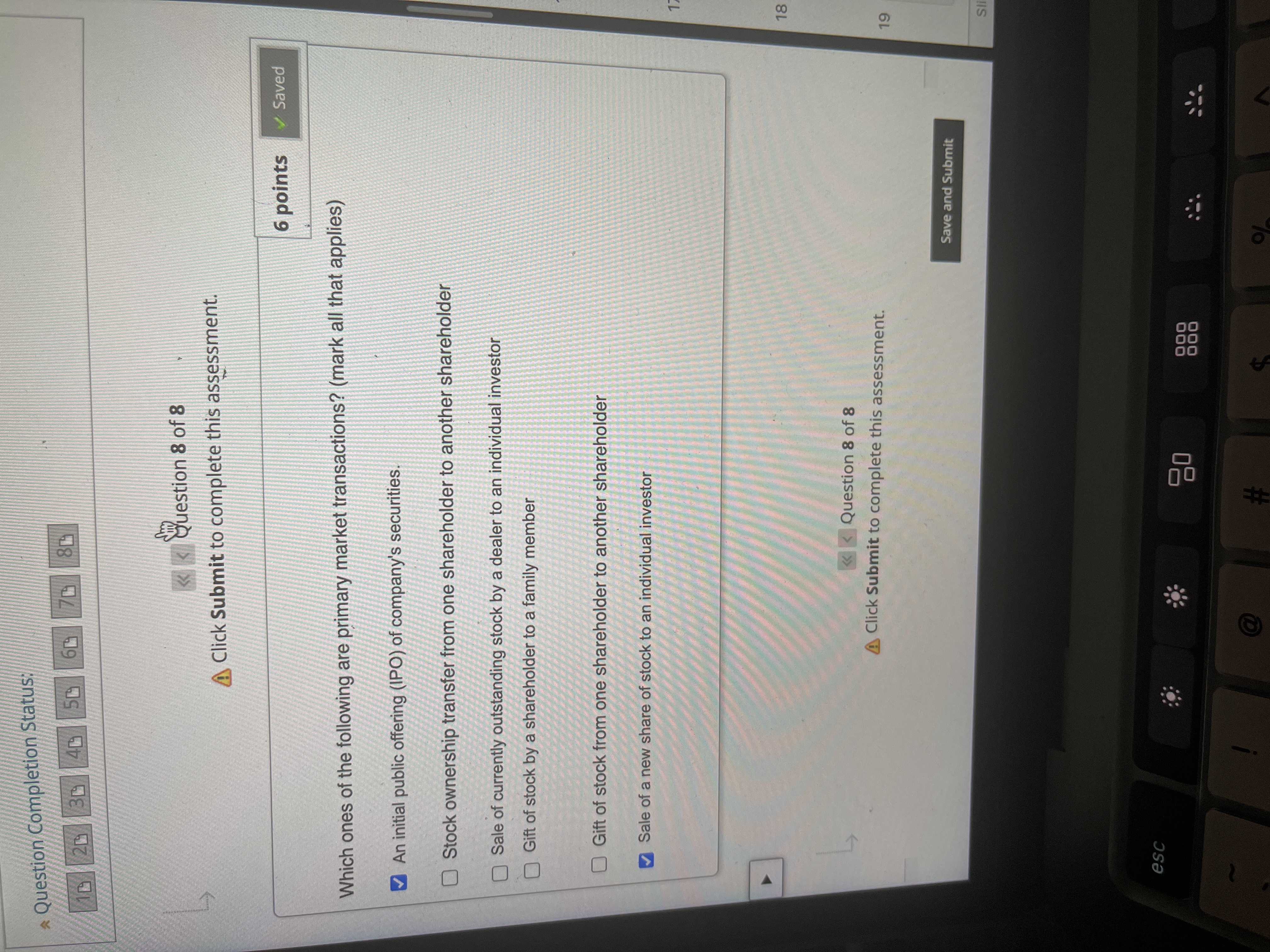 This test can be saved and resumed later. Your