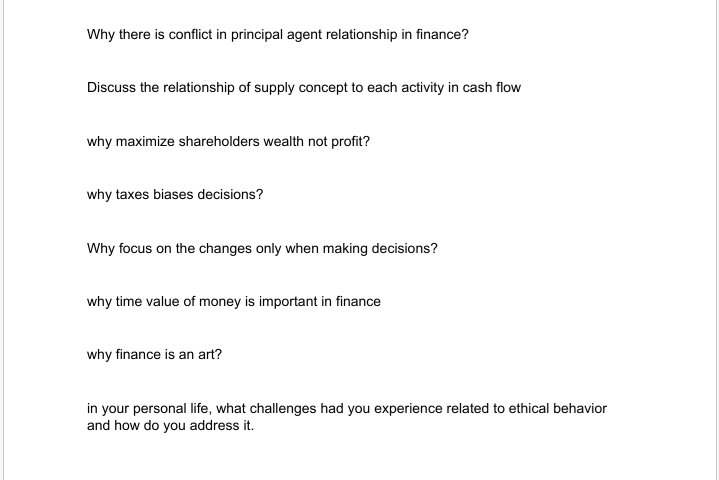 Hello please help me to answer each questions.