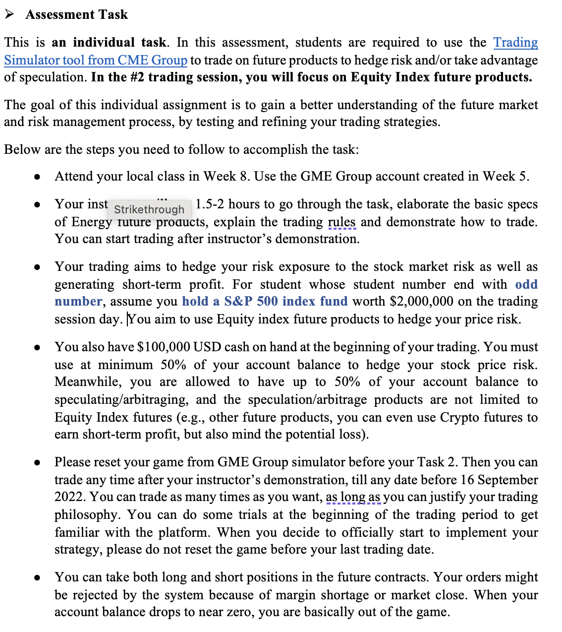 3? Assessment Task This is an individual task. In