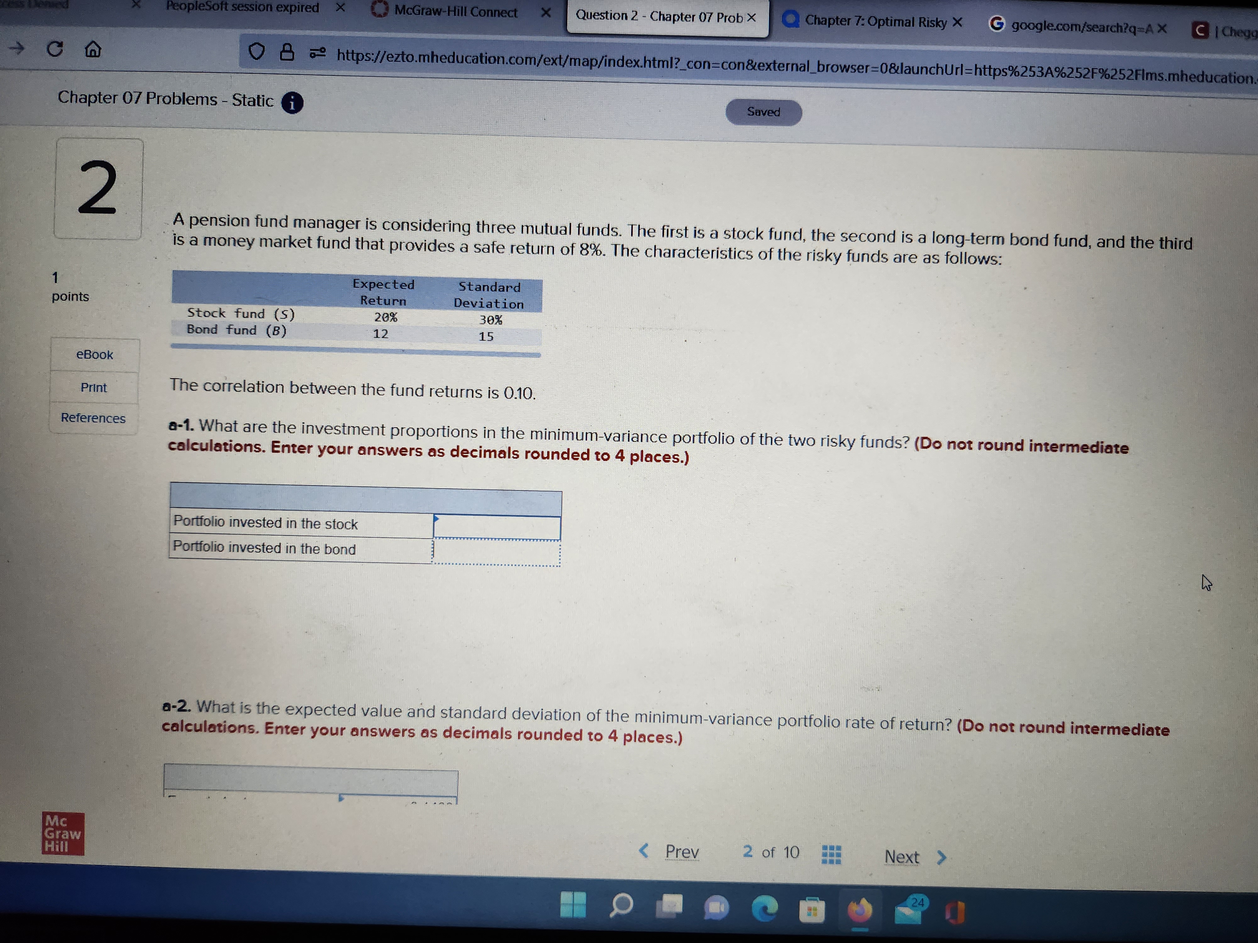 PeopleSoft session expired McGraw-Hill Connect X