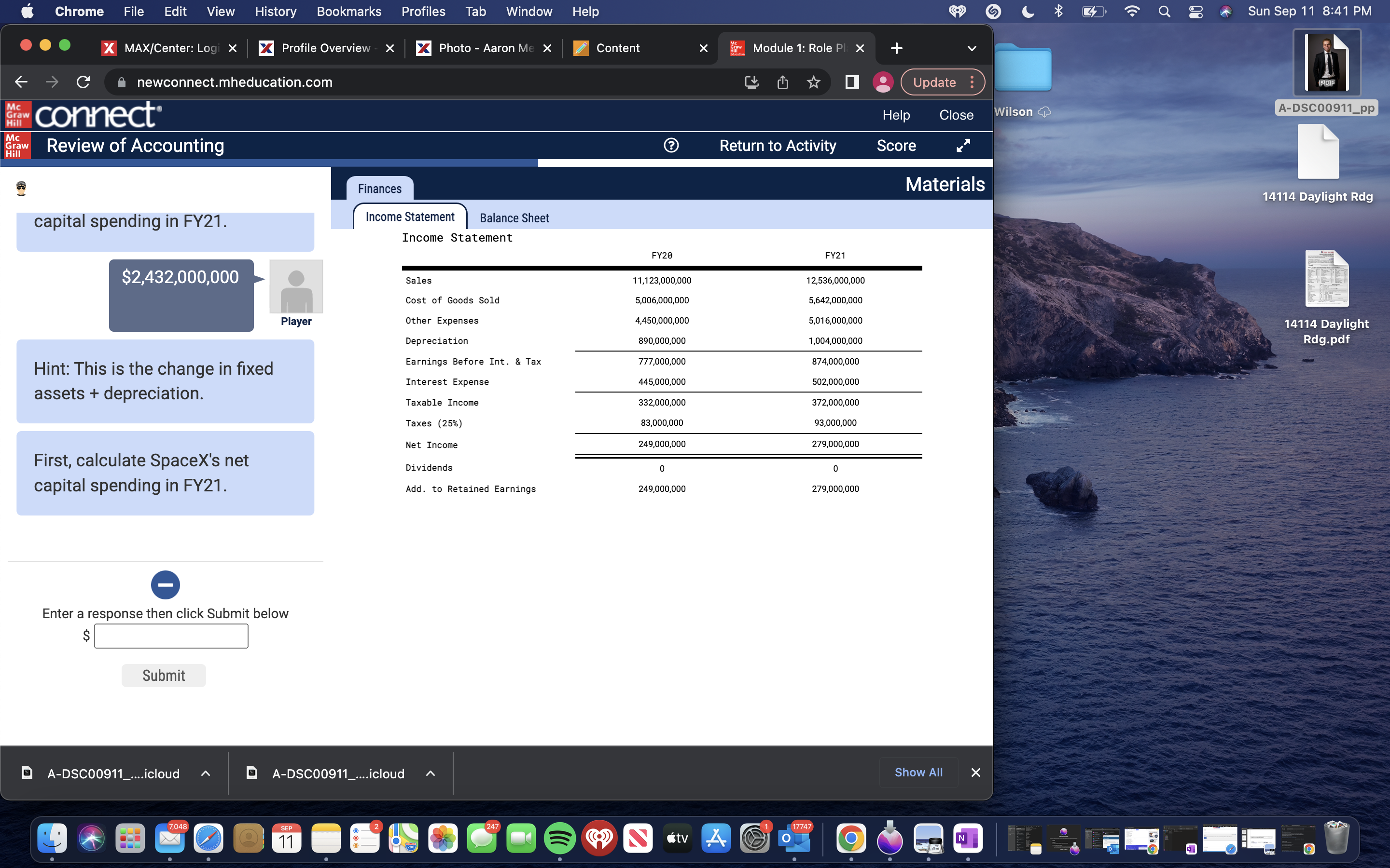 Chrome File Edit View History Bookmarks Profiles