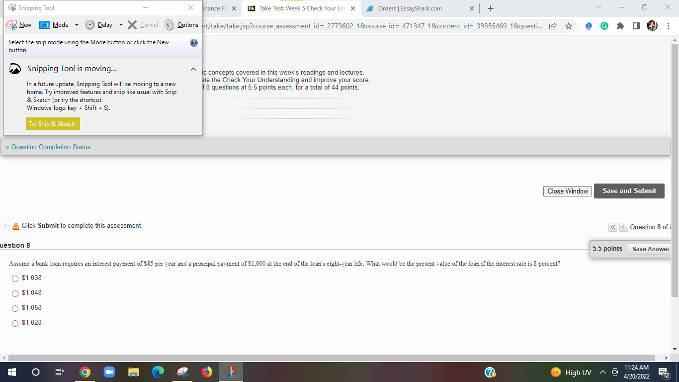 Q Snippmg Tool Select the snip mode using the
