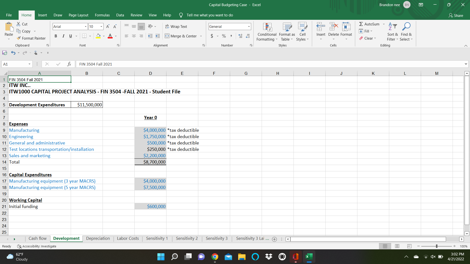 Please answer these questions excel work is