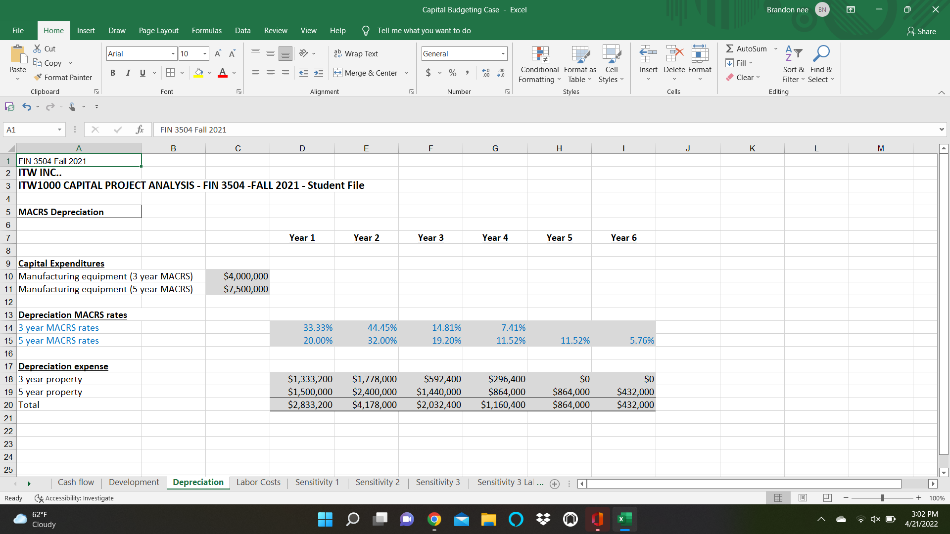 Please answer these questions excel work is