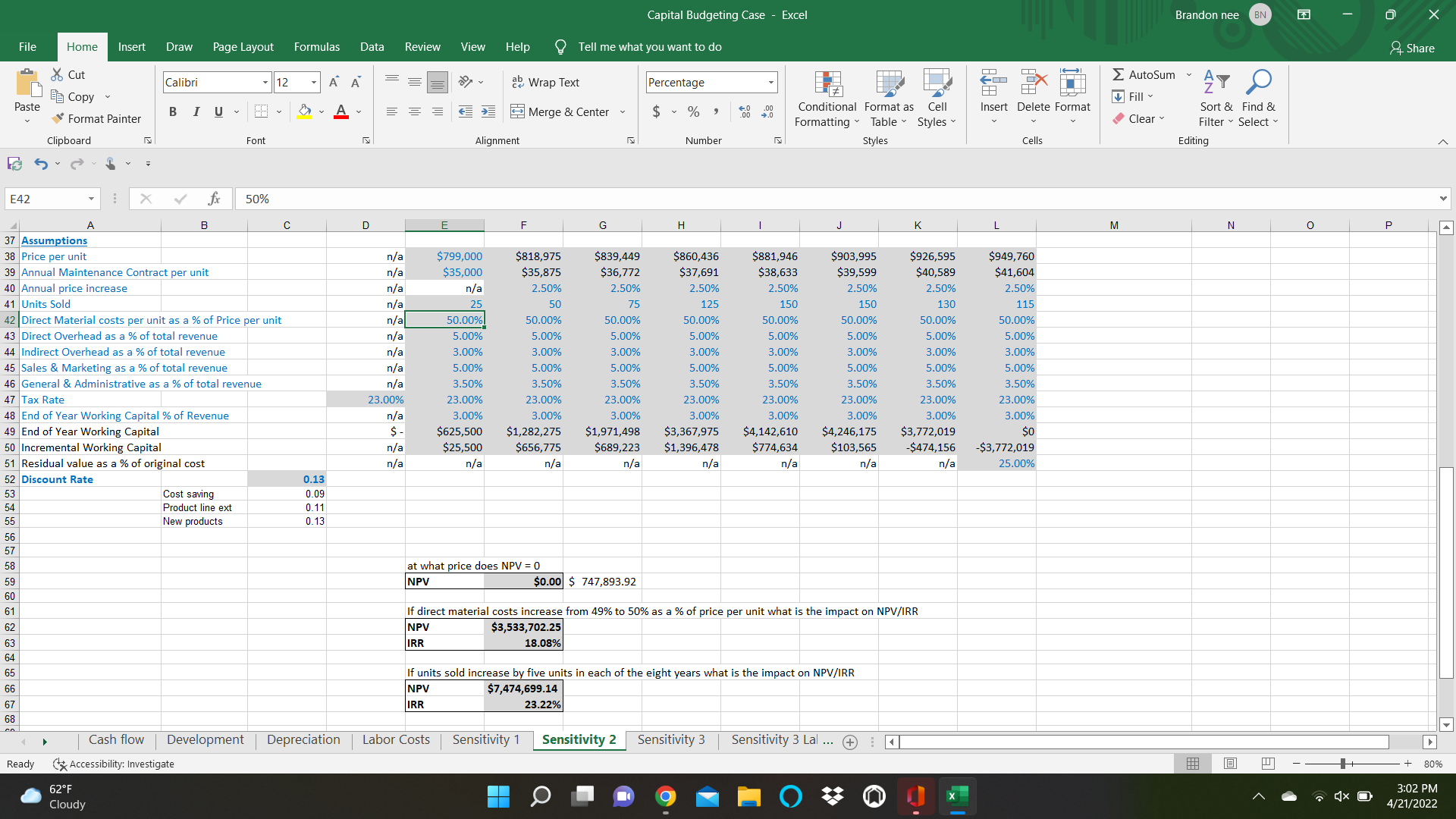 Please answer these questions excel work is
