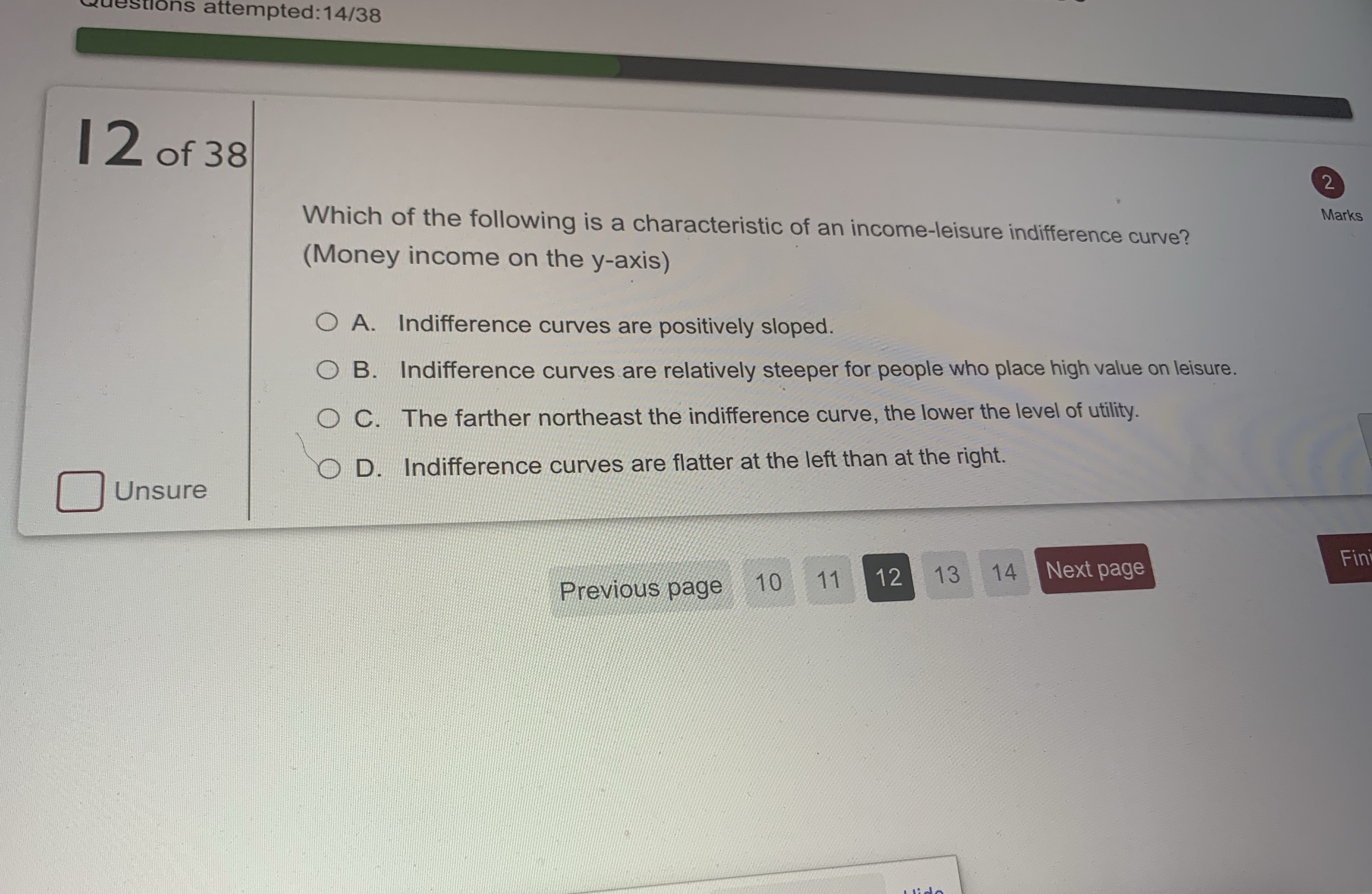 ions attempted: 14/38 12 of 38 2 Which of the