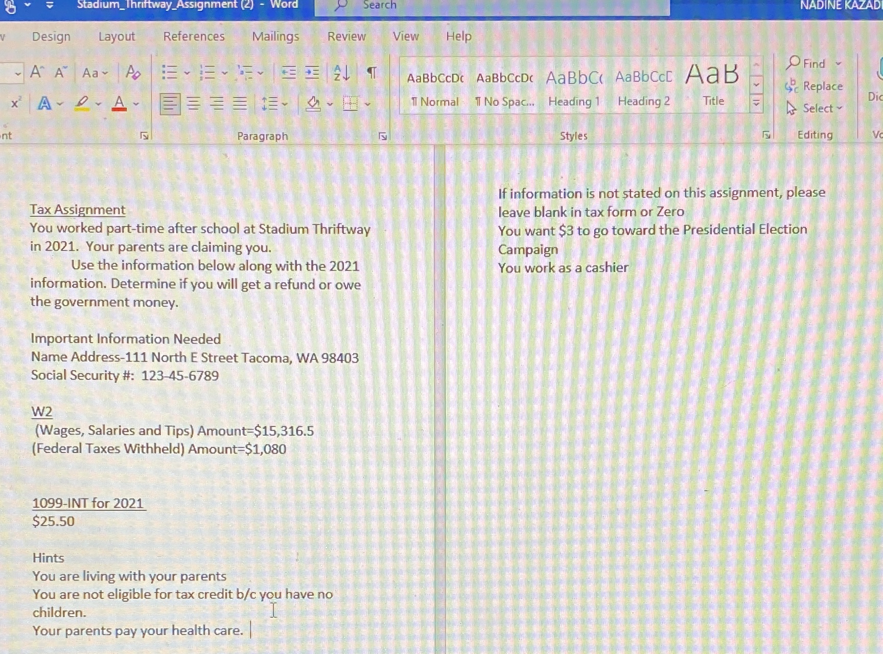 Stadium_Thriftway_Assignment (2) - Word Search