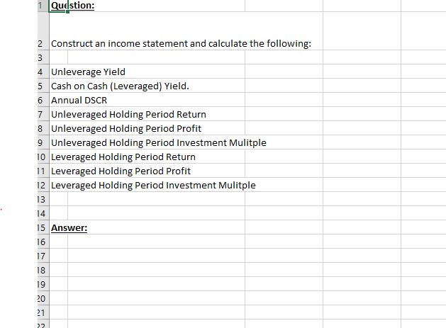\f\fQuestion: 2 Construct an income statement and