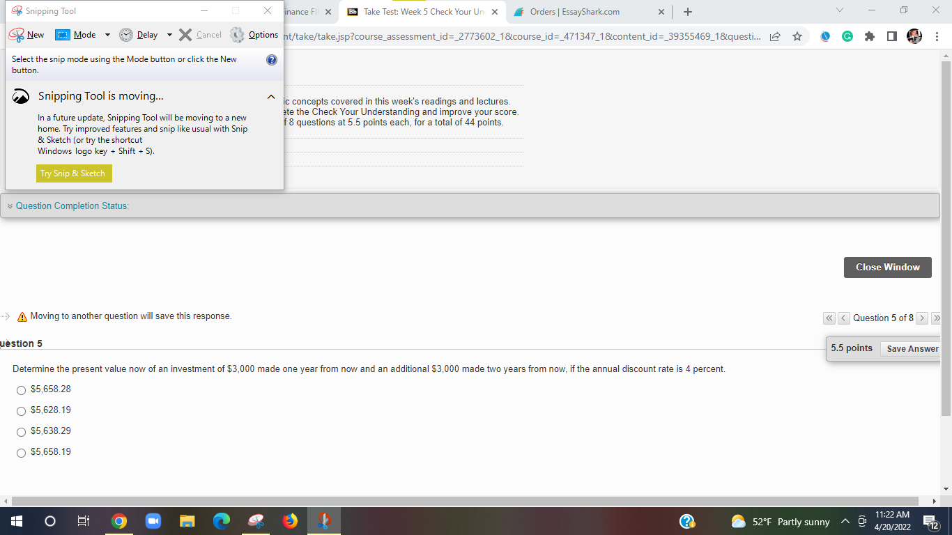 Q Snippmg Tool Select the snip mode using the