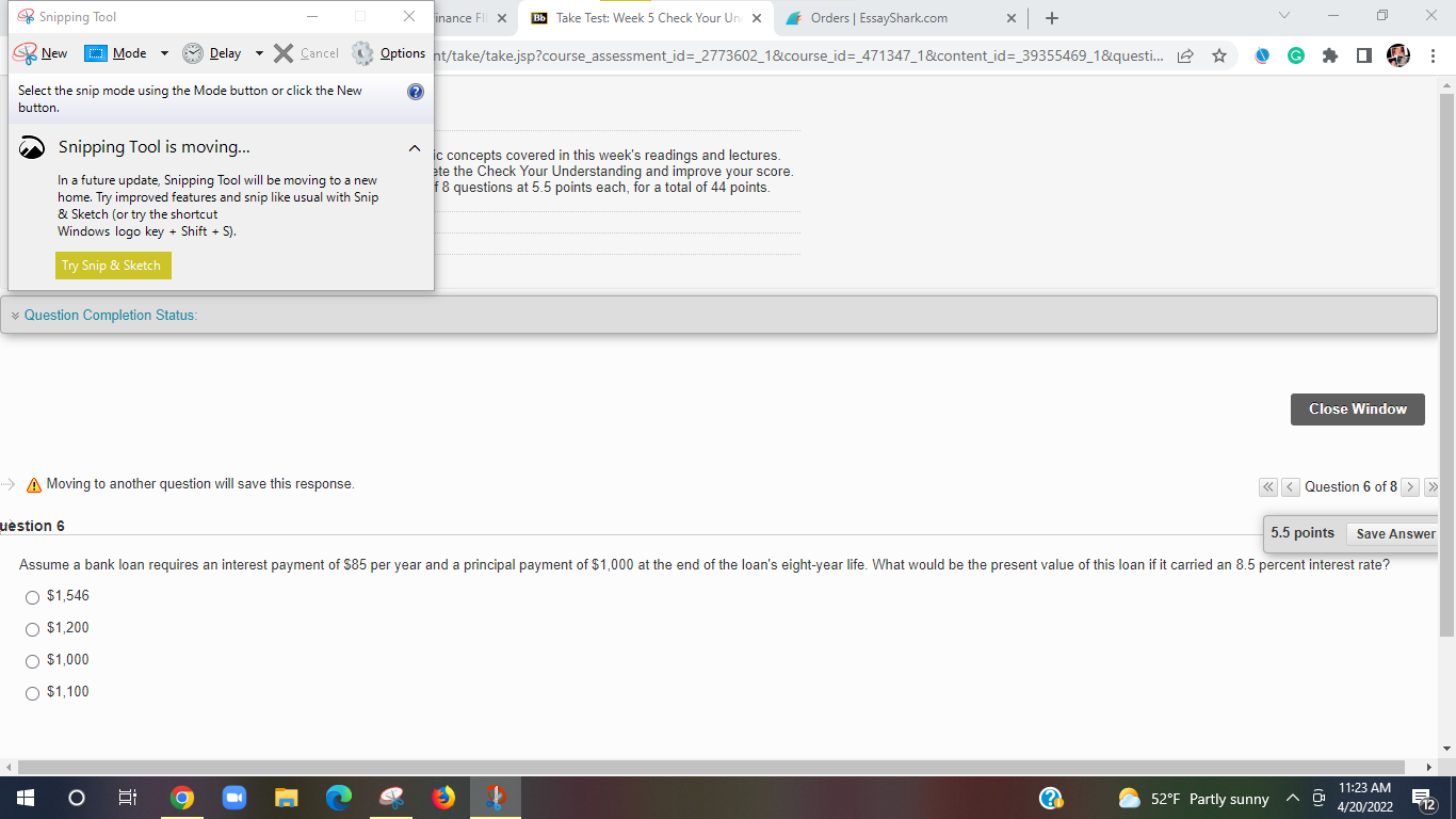 Q Snippmg Tool Select the snip mode using the