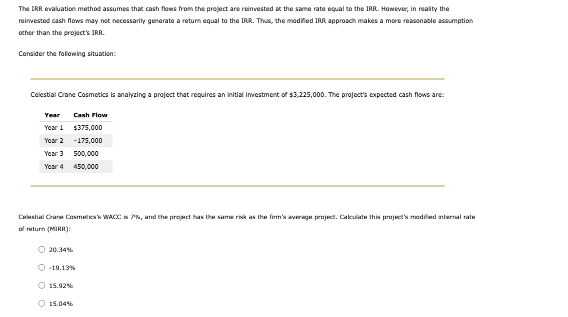 Quantitative Problem: Bellinger Industria is