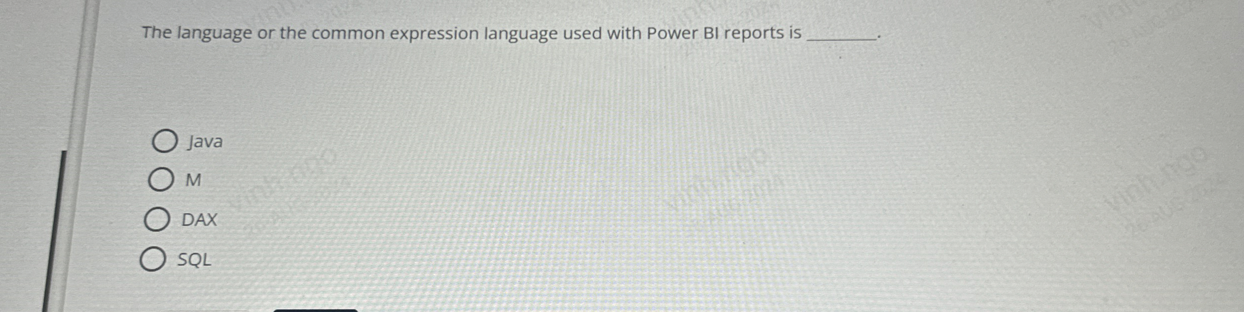 The language or the common expression language