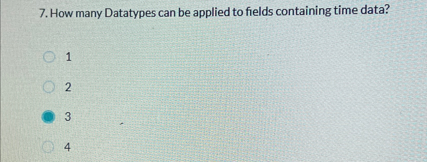 How many datatypes can be appliHow many Datatypes