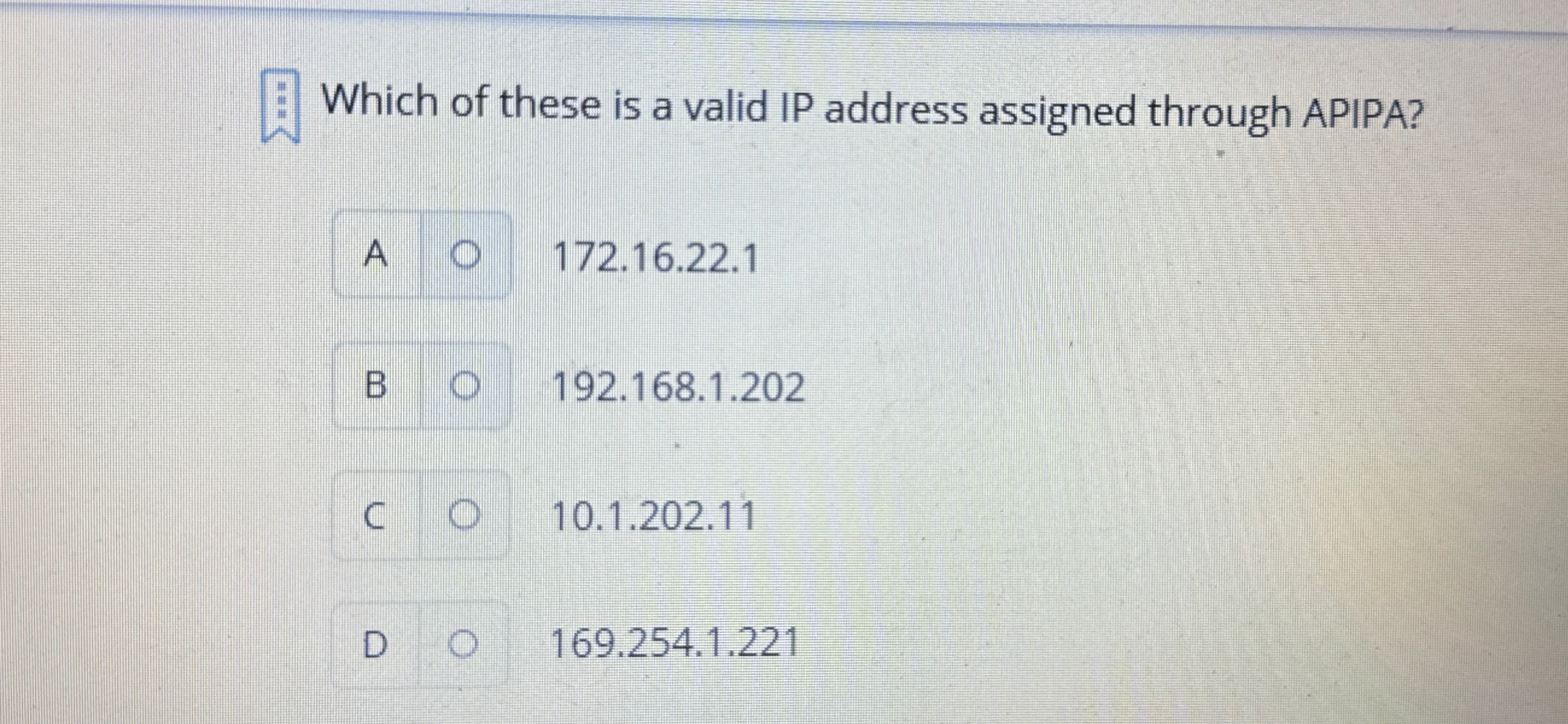 Which of these is a valid IP address assigned