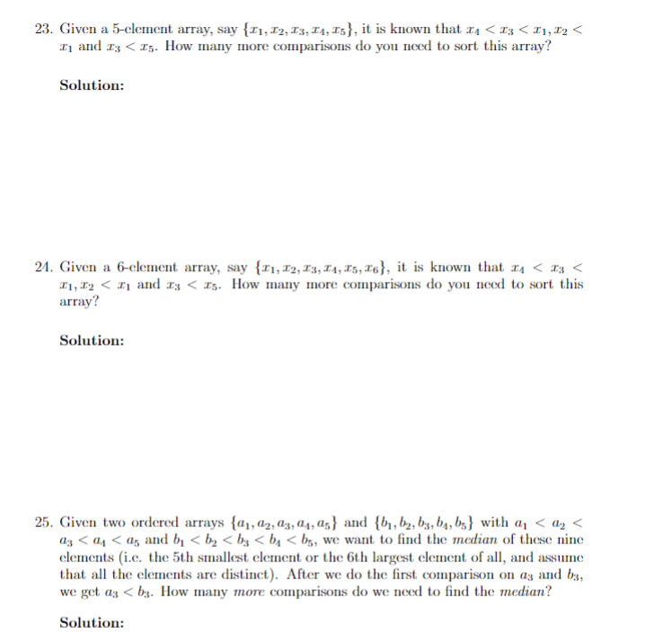 Please answer these based on design and algorithm