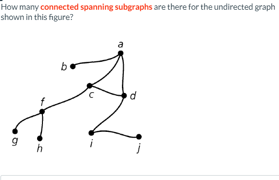 How many connected spanning subgraphs are there
