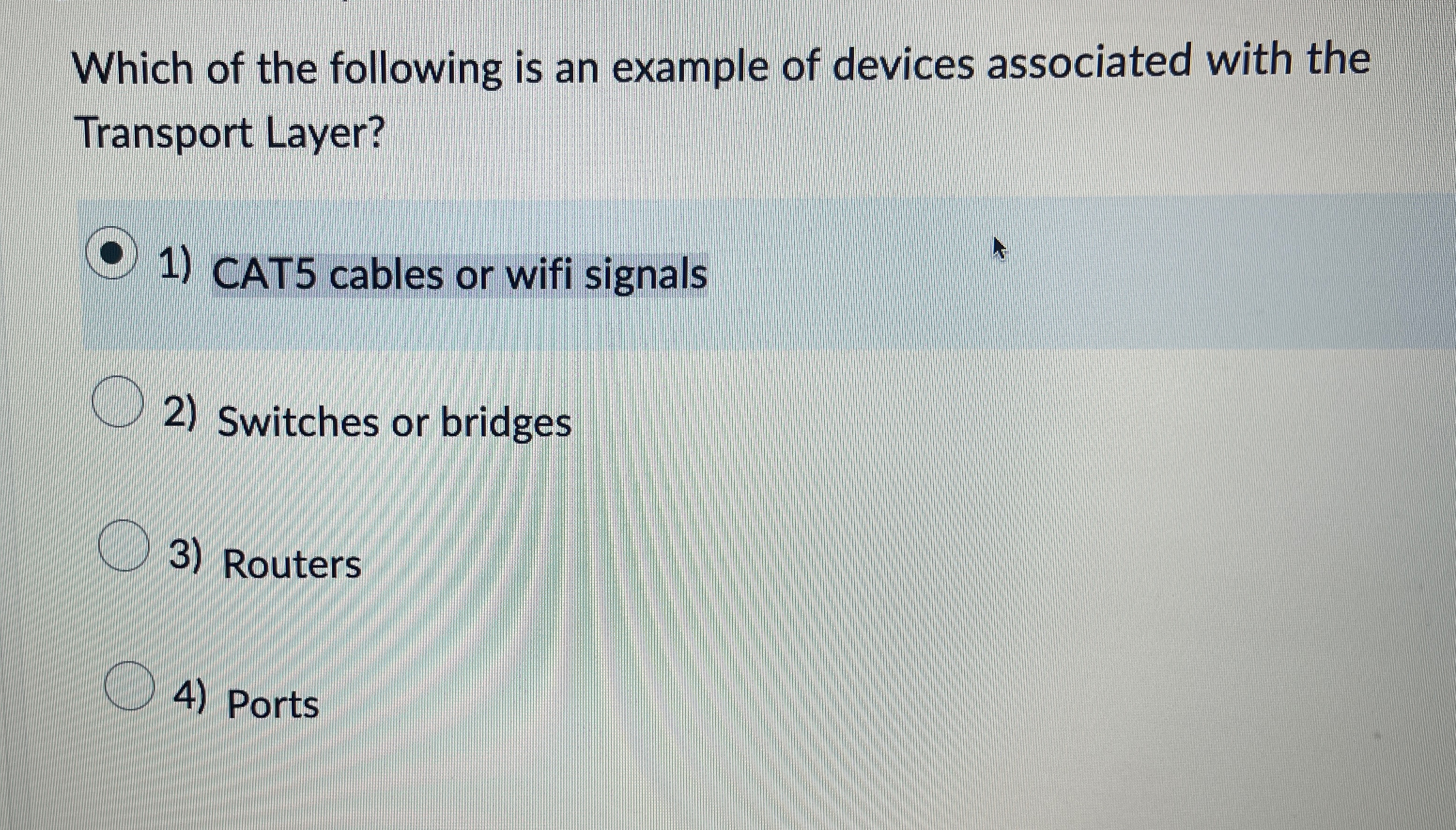 Which of the following is an example of devices