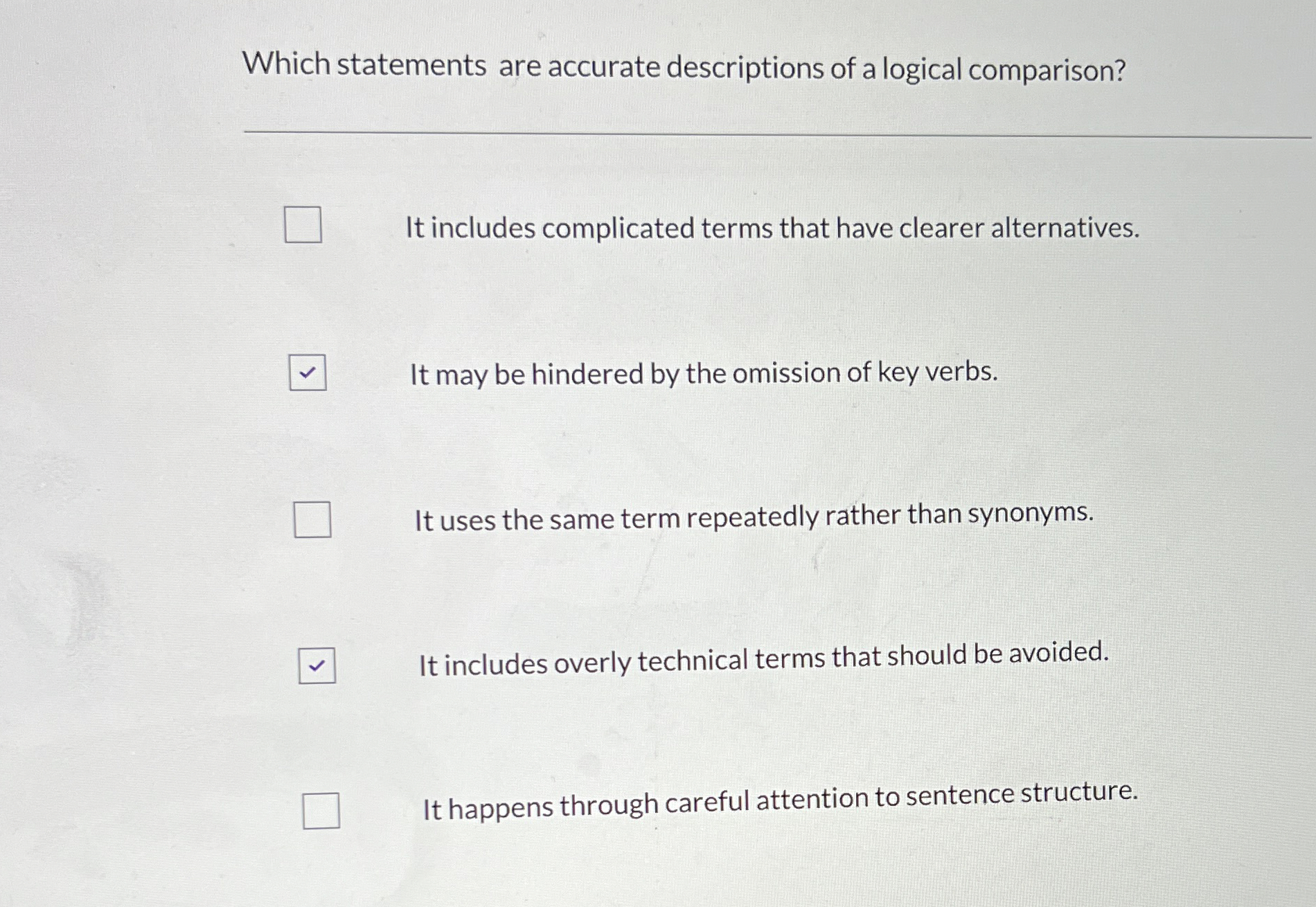 Which statements are accurate descriptions of a