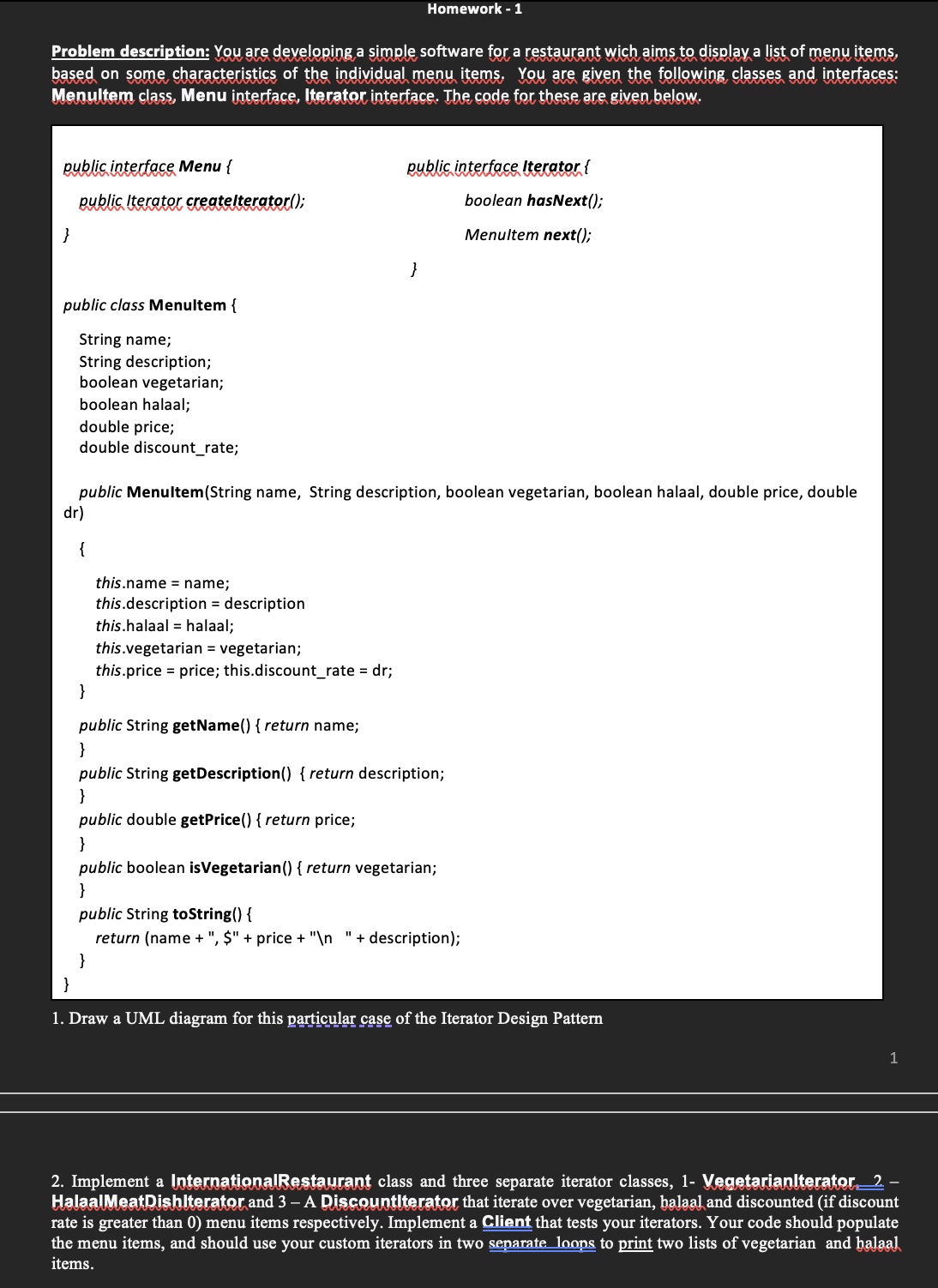 Problem description: You are developing a simple