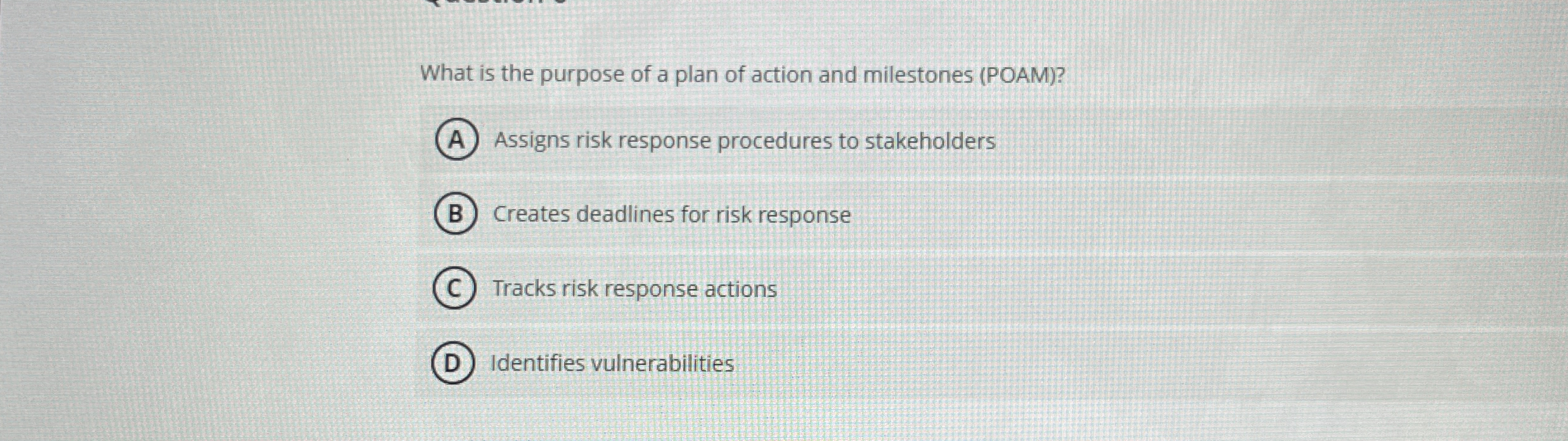 What is the purpose of a plan of action and