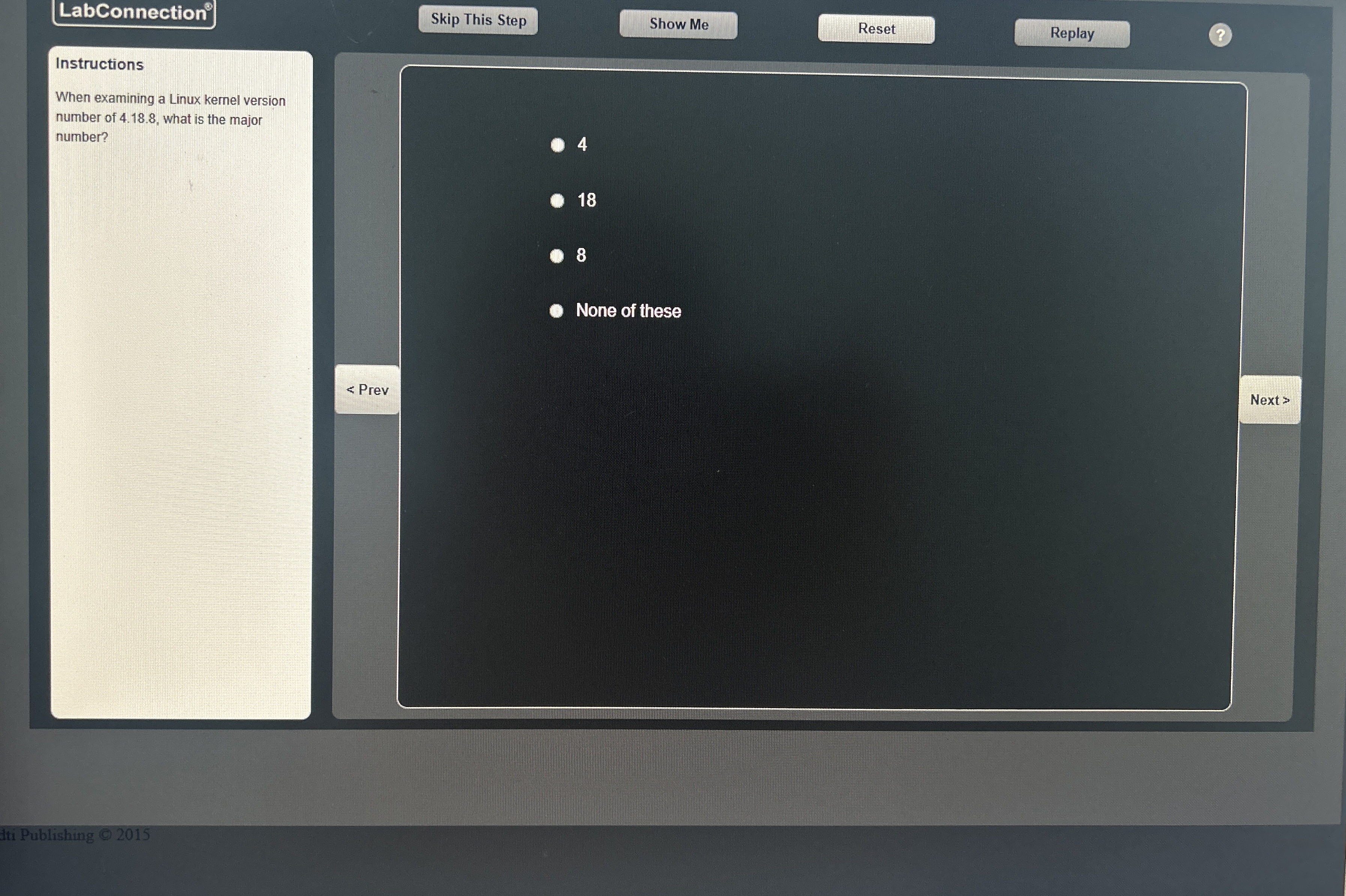LabConnection Skip This Step Show Me Reset Replay