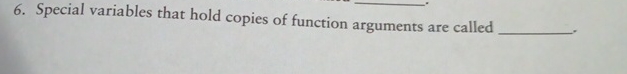 Special variables that hold copies of function