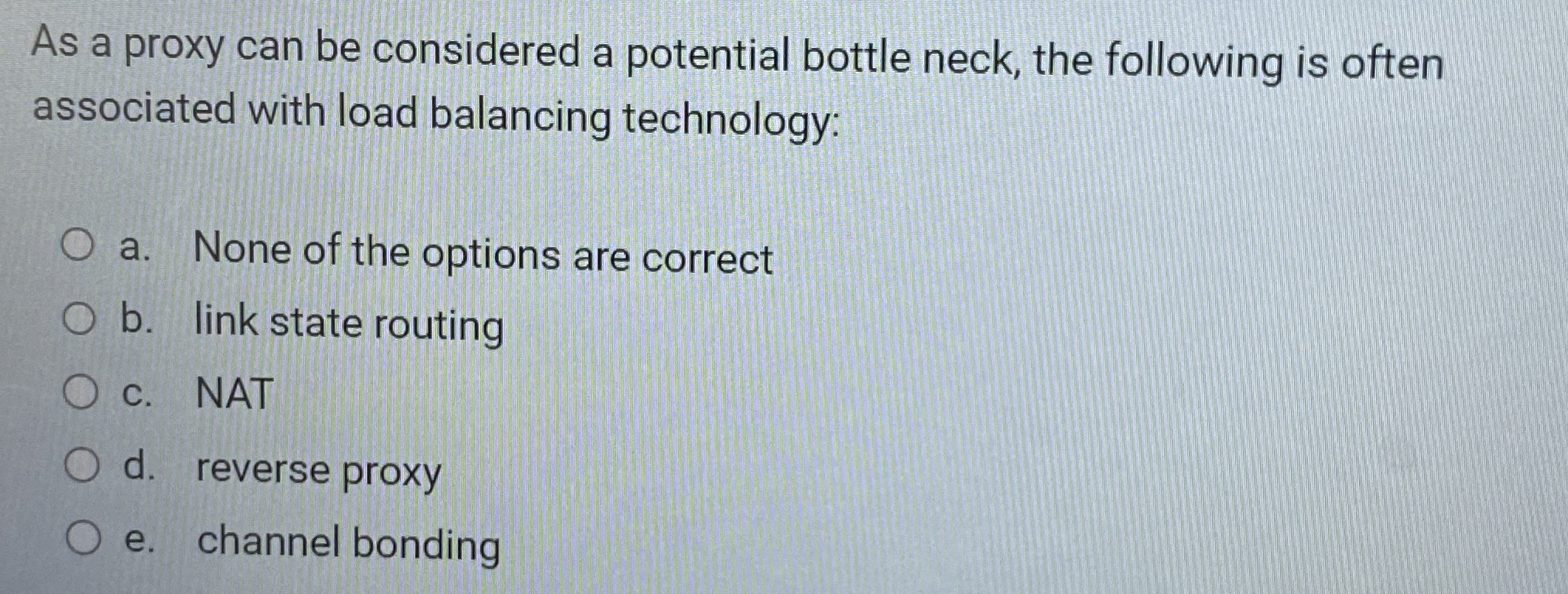As a proxy can be considered a potential bottle