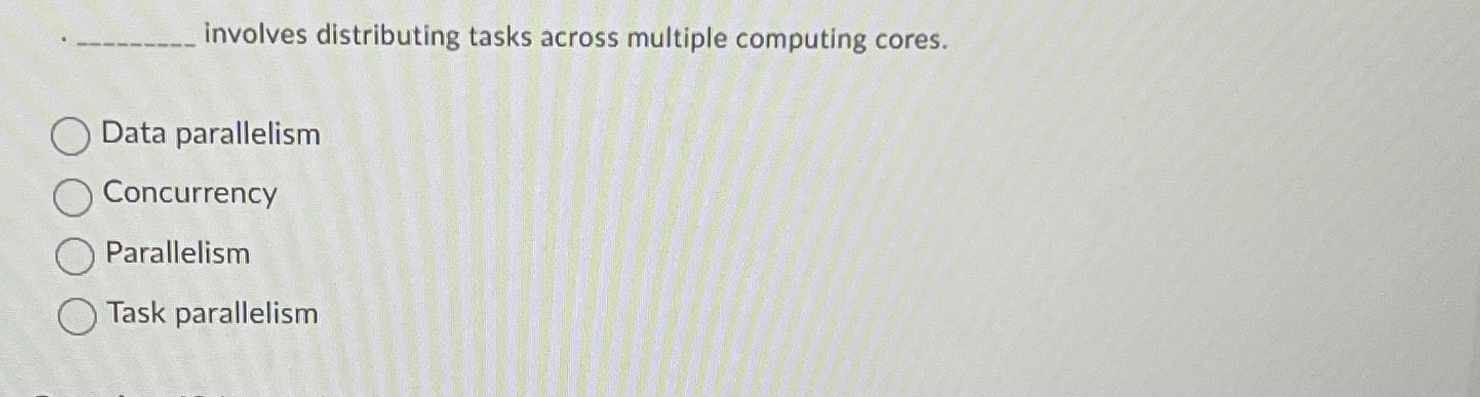 involves distributing tasks across multiple