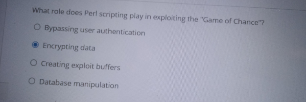 What role does Perl scripting play in exploiting