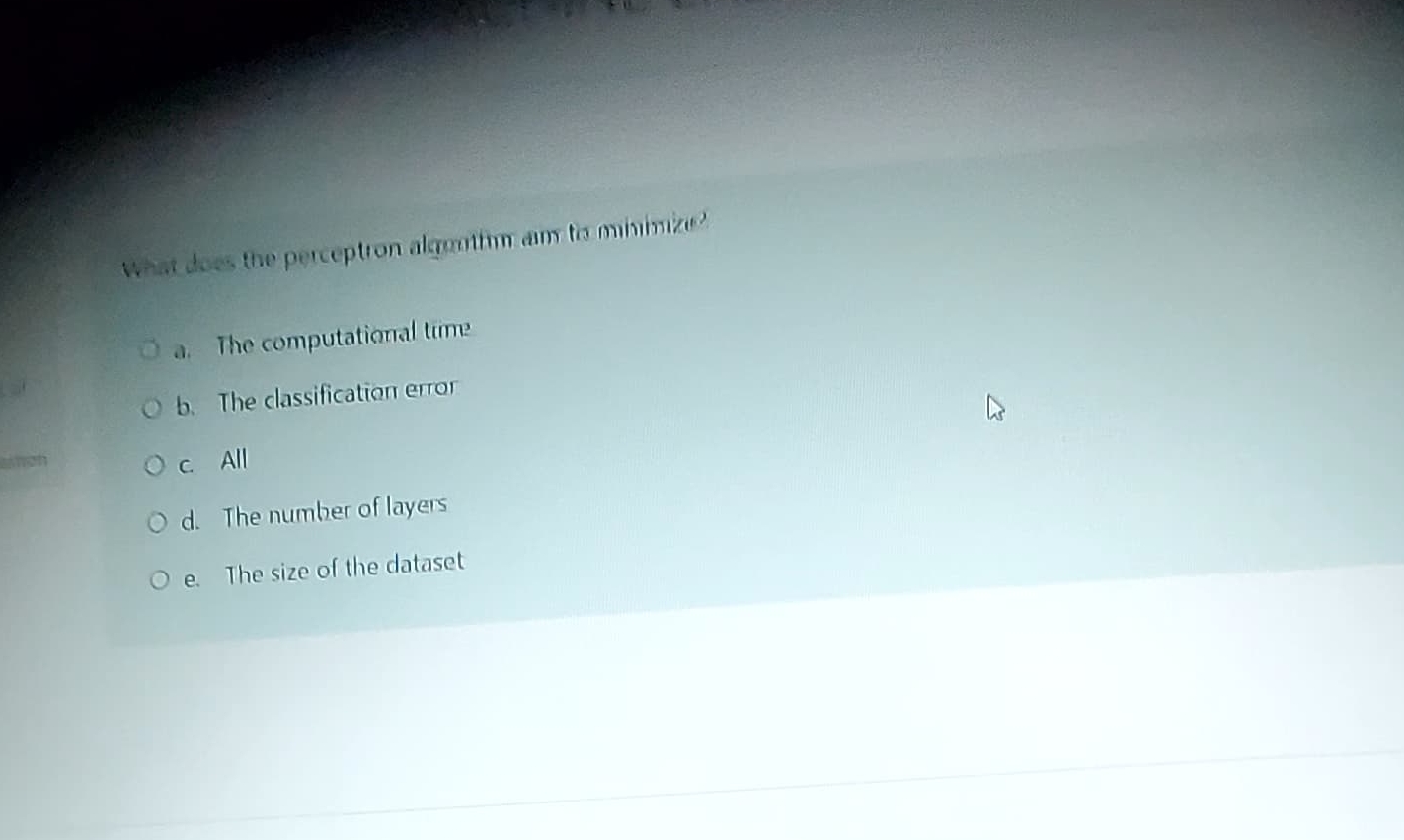 What does the perception alcranitim aim tis