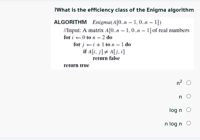 ? What is the efficiency class of the Enigma